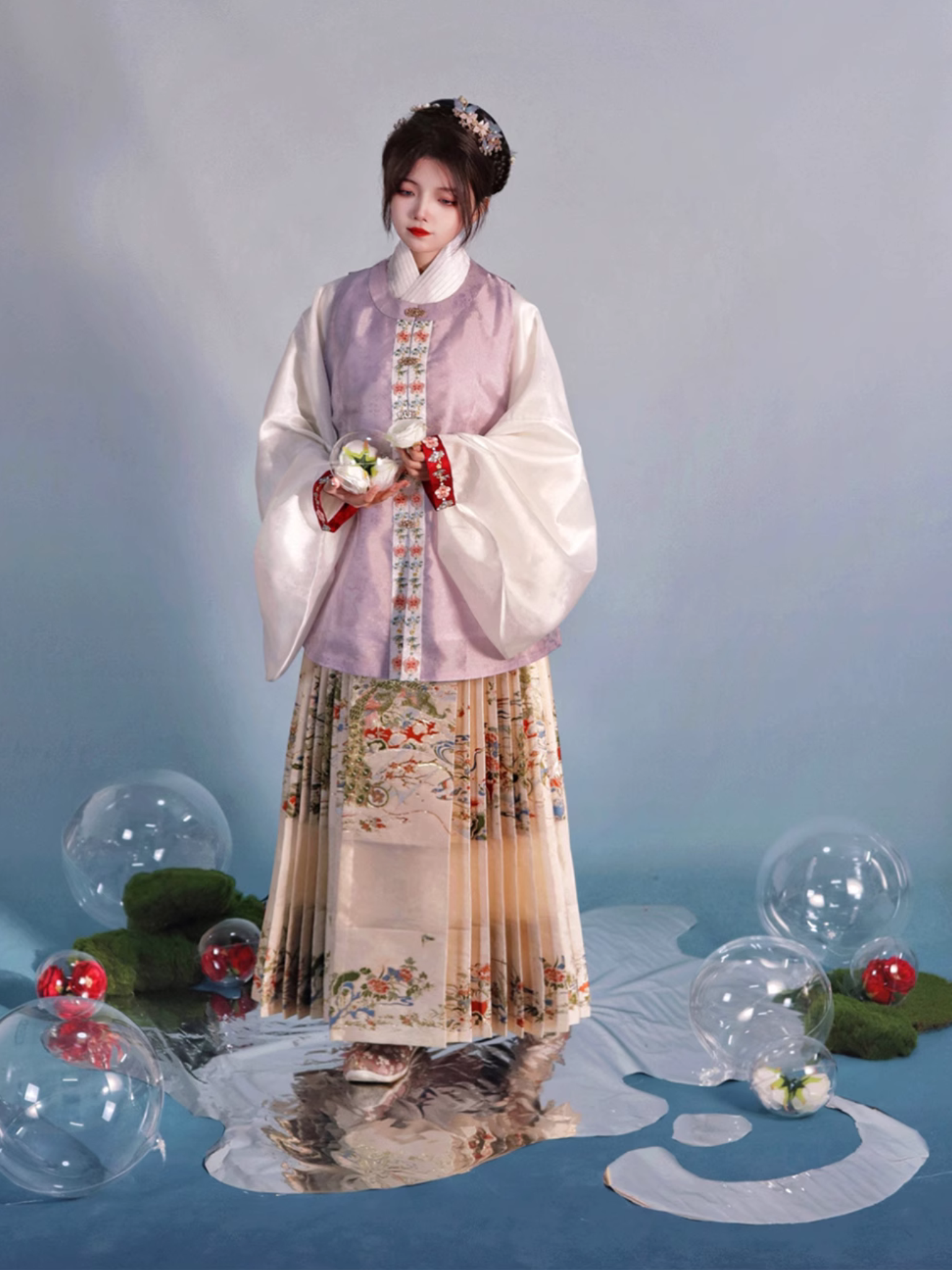 Yanzi 燕子 Golden Flowers & Auspicious Birds Middle Ming Mamian Qun