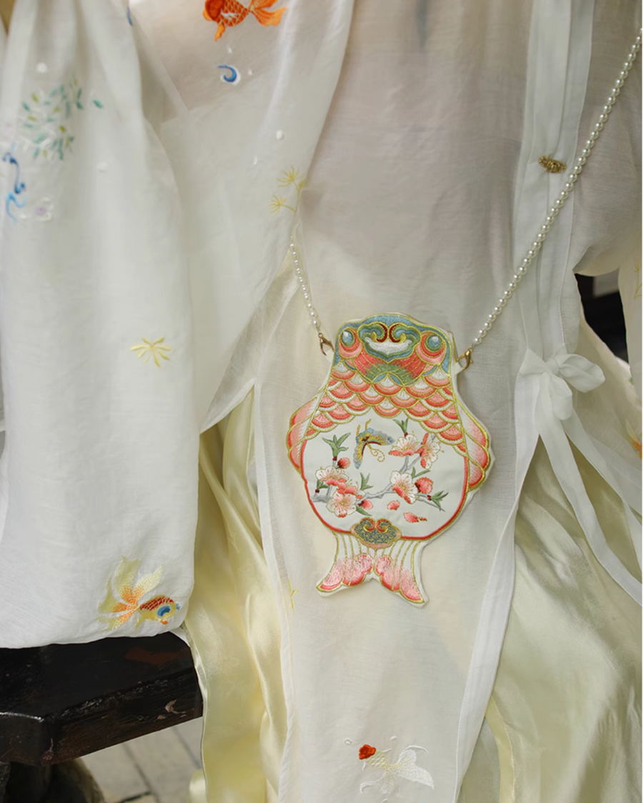 Chitang 池塘 Кошелек для телефона в пруду с золотыми рыбками