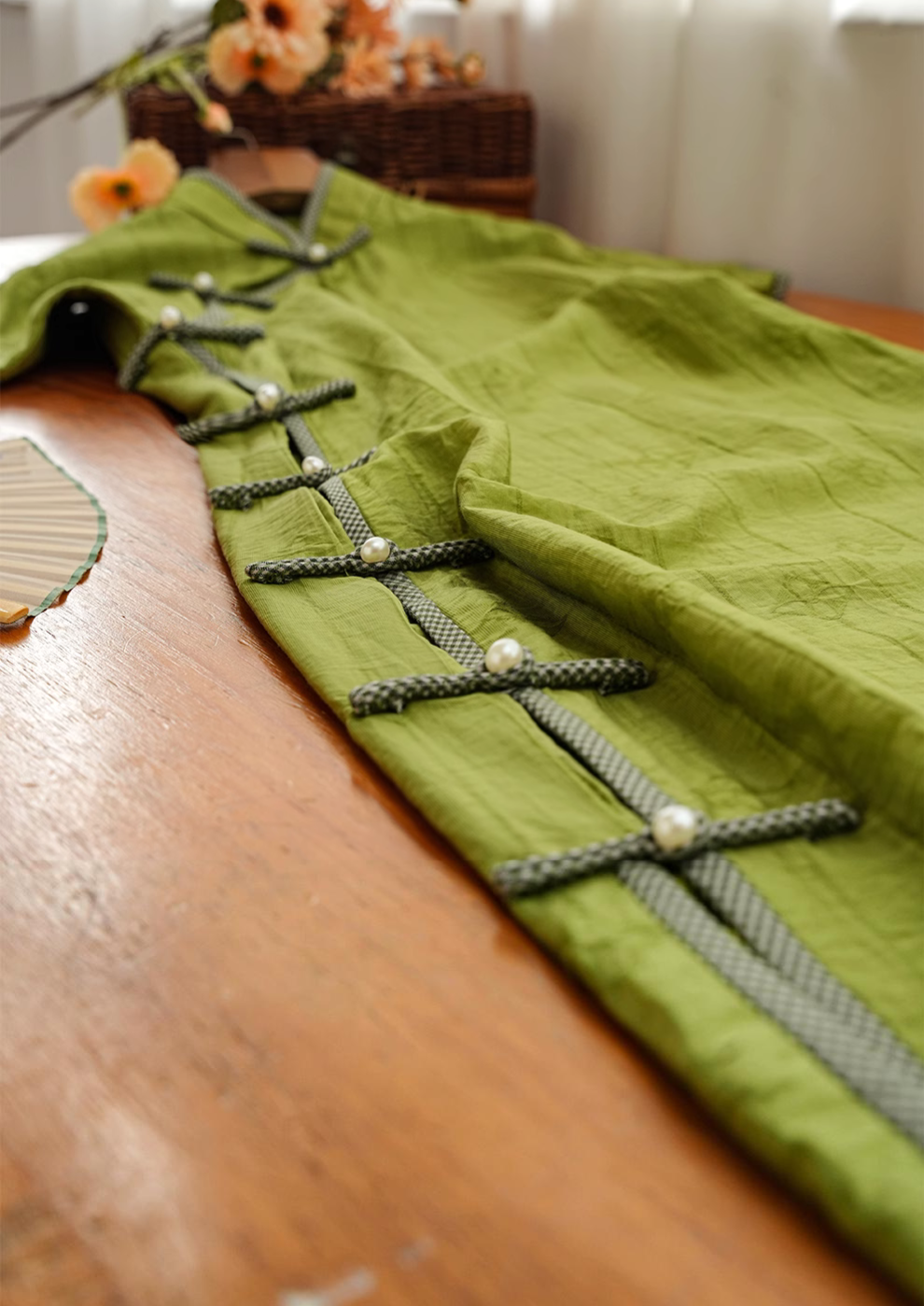 Clover 三叶草 Ежедневное лето в стиле 1930-х годов Tencel Qipao