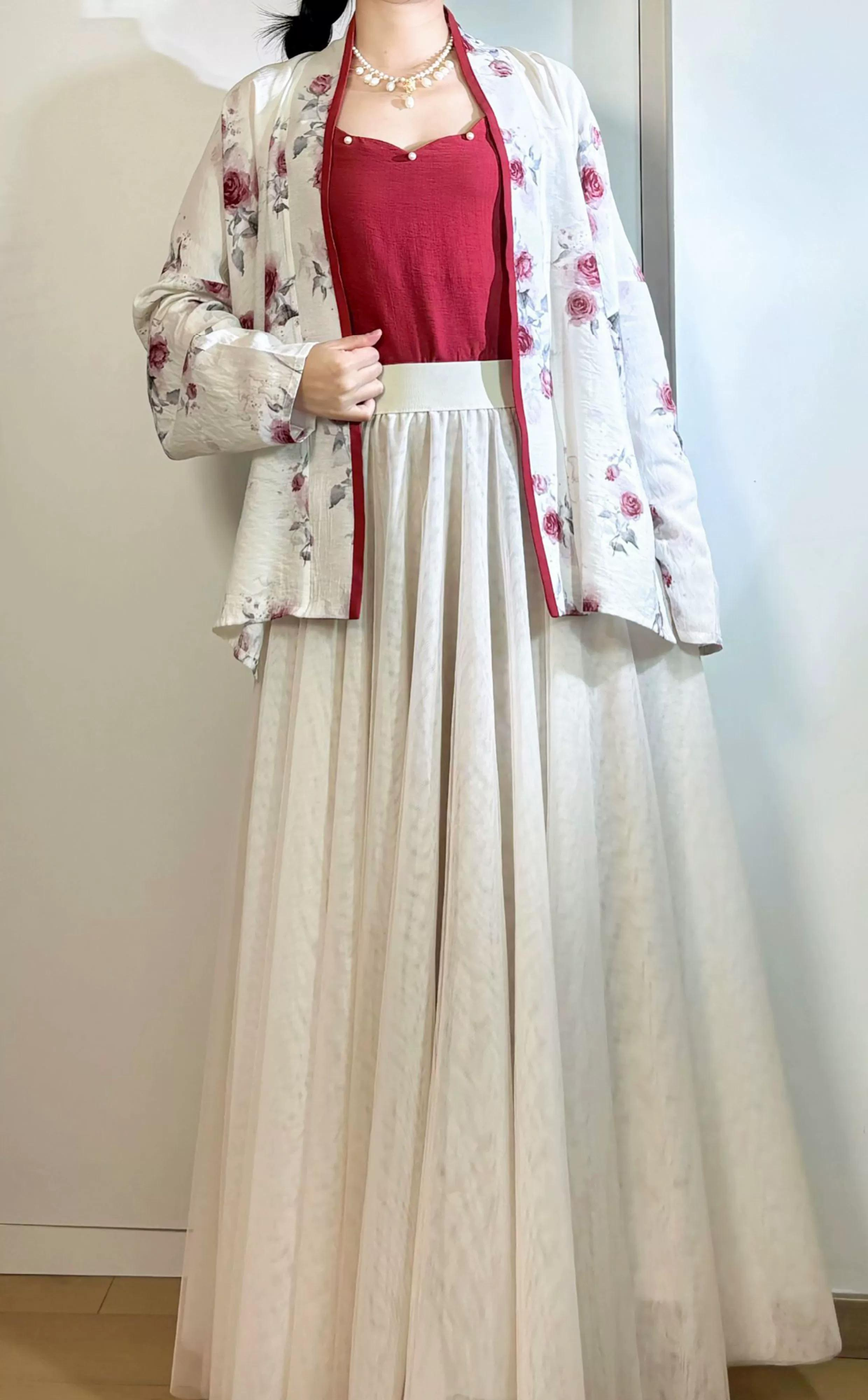 Модернизированные хлопковые топы Moxiong Hua Ban 花瓣 с жемчужными лепестками династии Сун