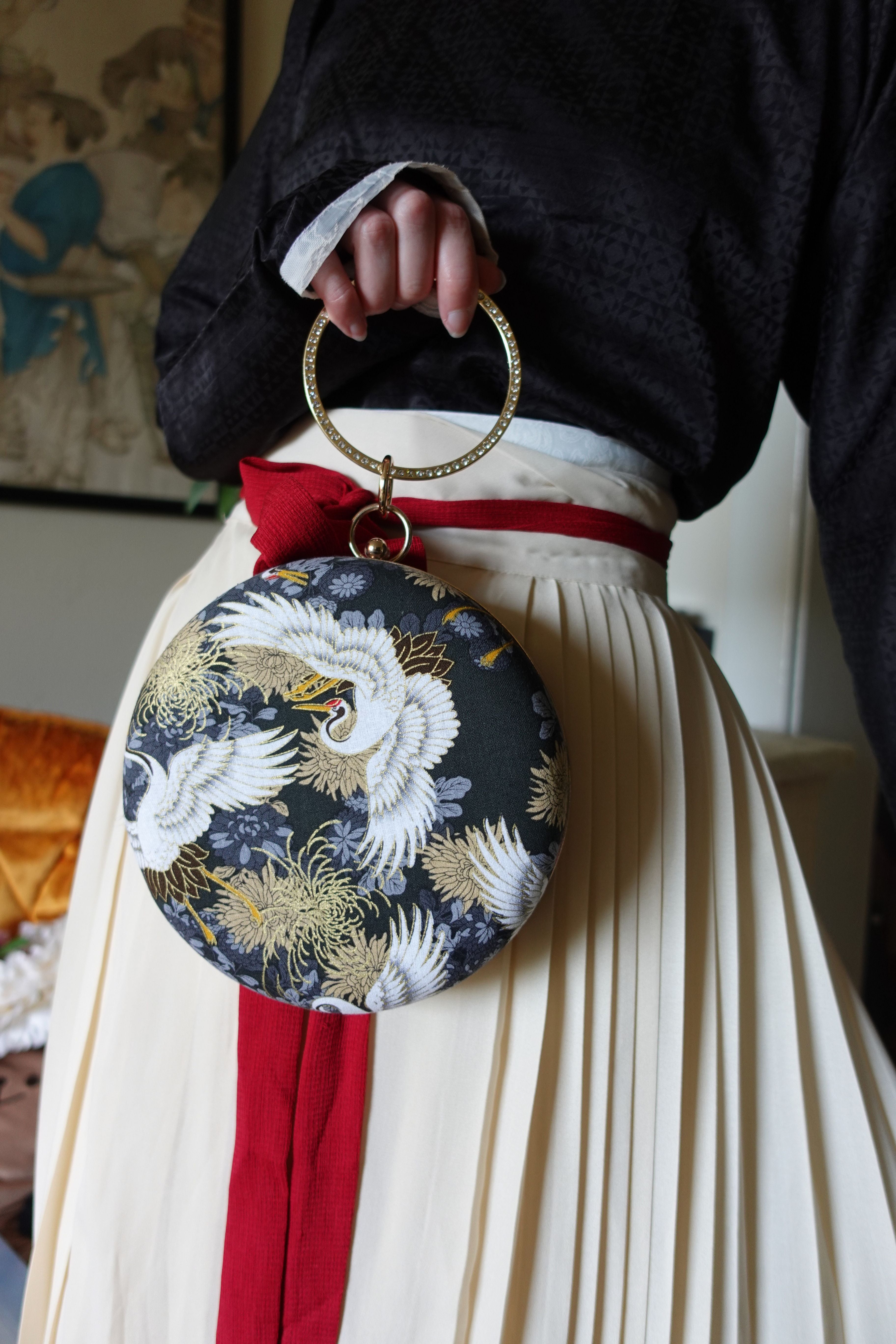 Твердая сумка An Yè 暗夜 Dark Crane