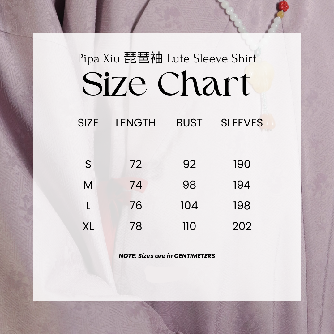 Pipa 琵琶 Chemise à col croisé à manches de luth du milieu de la dynastie Ming