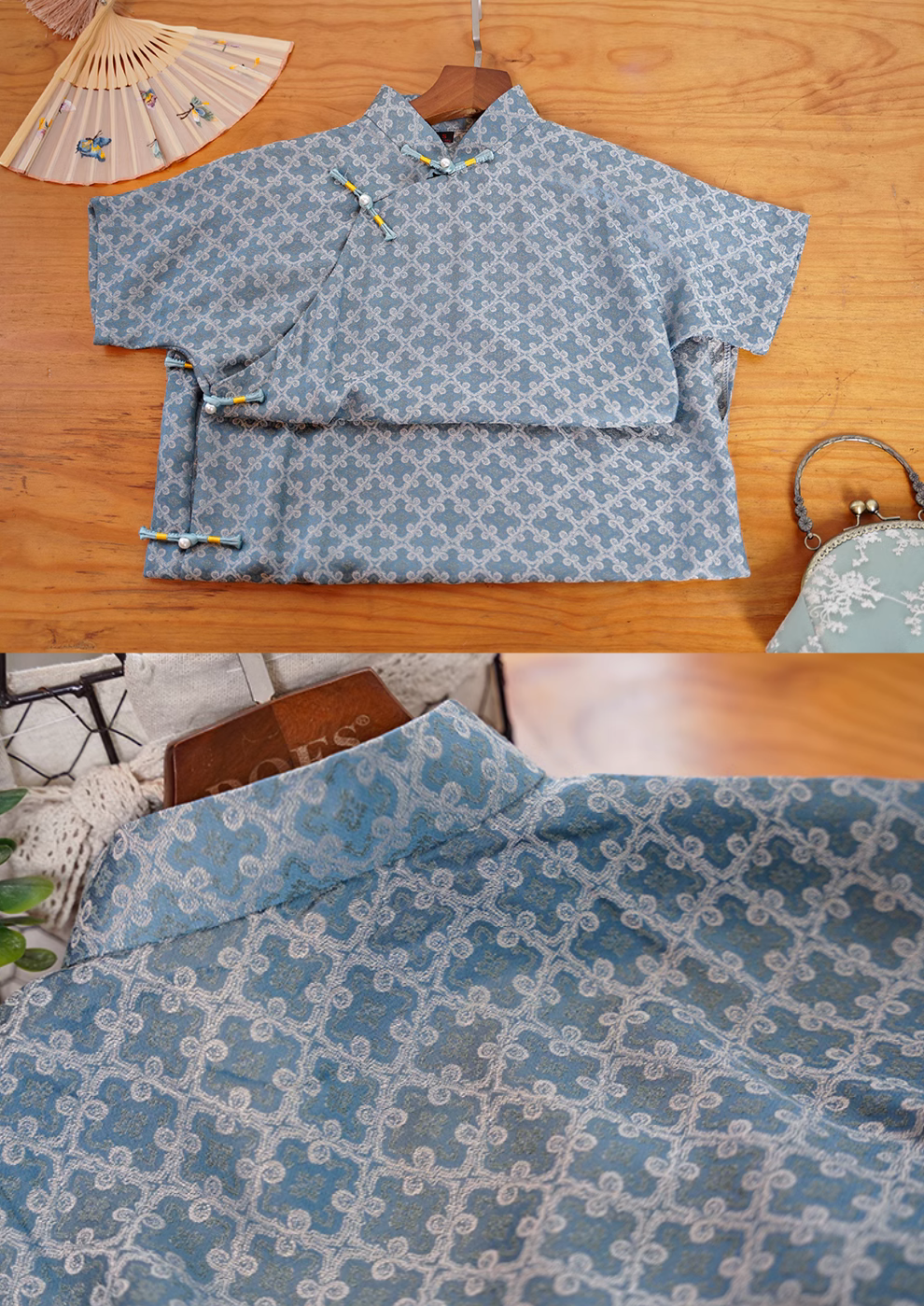 Гао Гуй 高贵 Атласная парча в стиле 1930-х годов Ципао