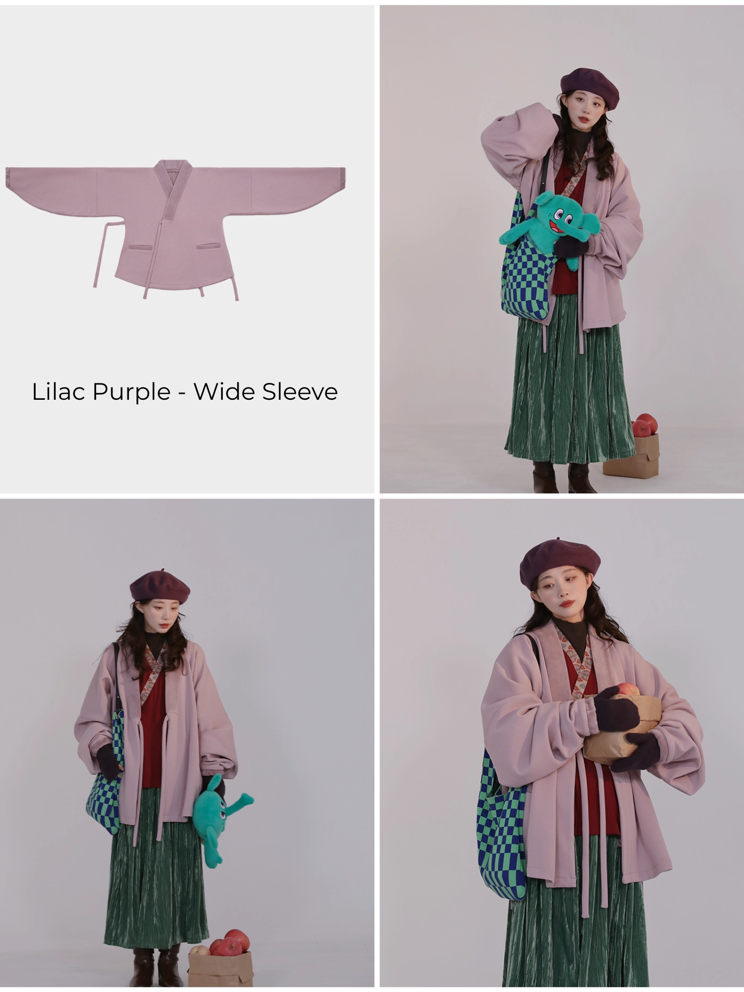 Reyan Rong 热岩绒 Hot Rock Fleece Modernized Ming Jiaoling Ao Cross Collar Jacket Collection