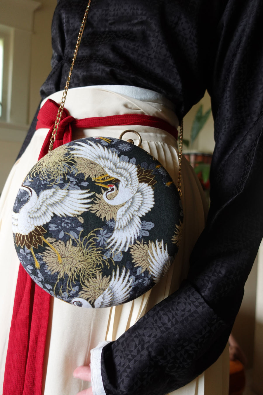 Твердая сумка An Yè 暗夜 Dark Crane