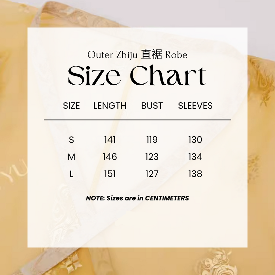 Qi Guang 齐光 Rising Light Fantasy Han Dynasty Golden Zhiju Robe à ourlet droit