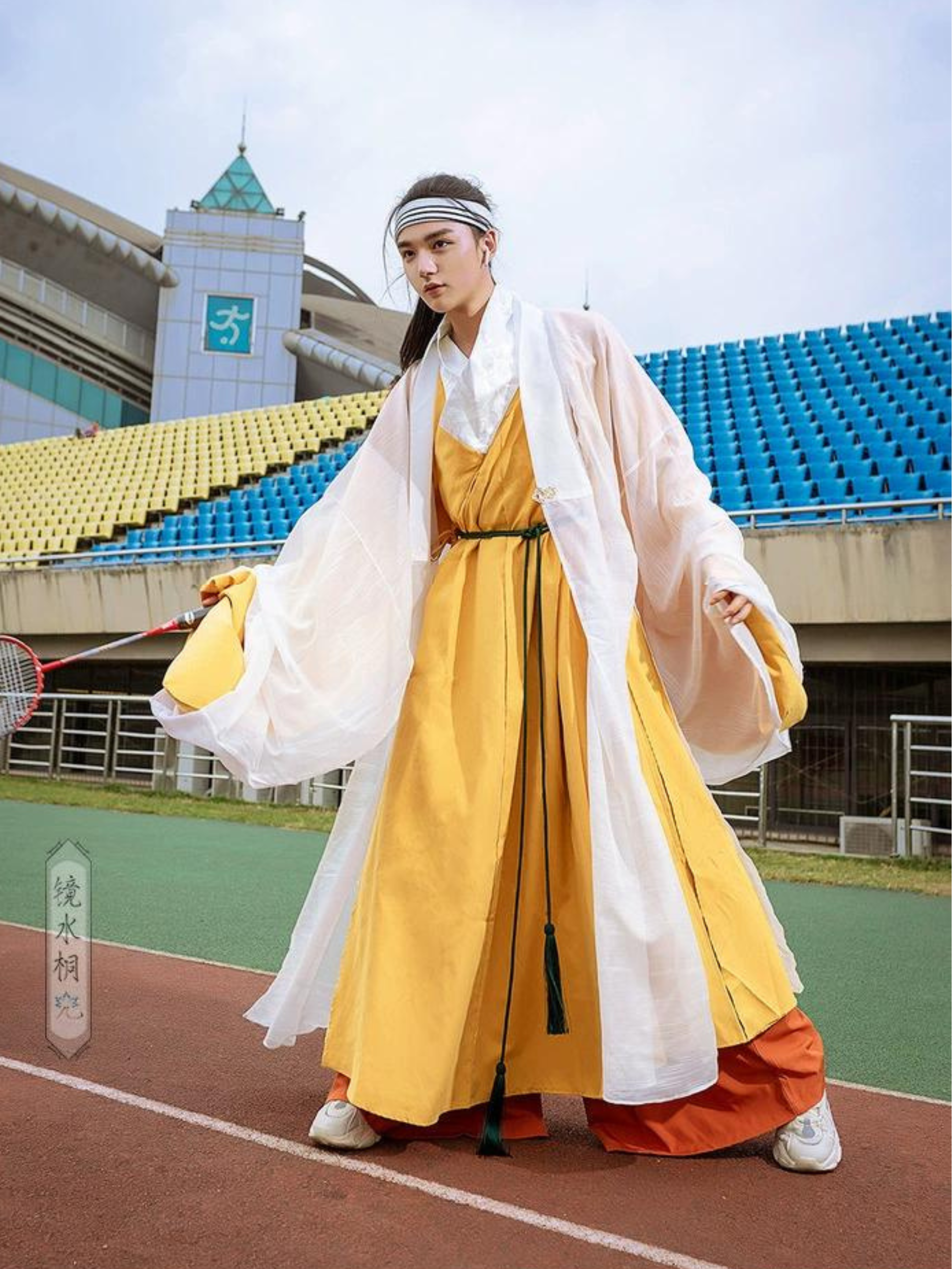 Jumang 句芒 Комплект унисекс Daopao & Pifeng Dynasty Ming