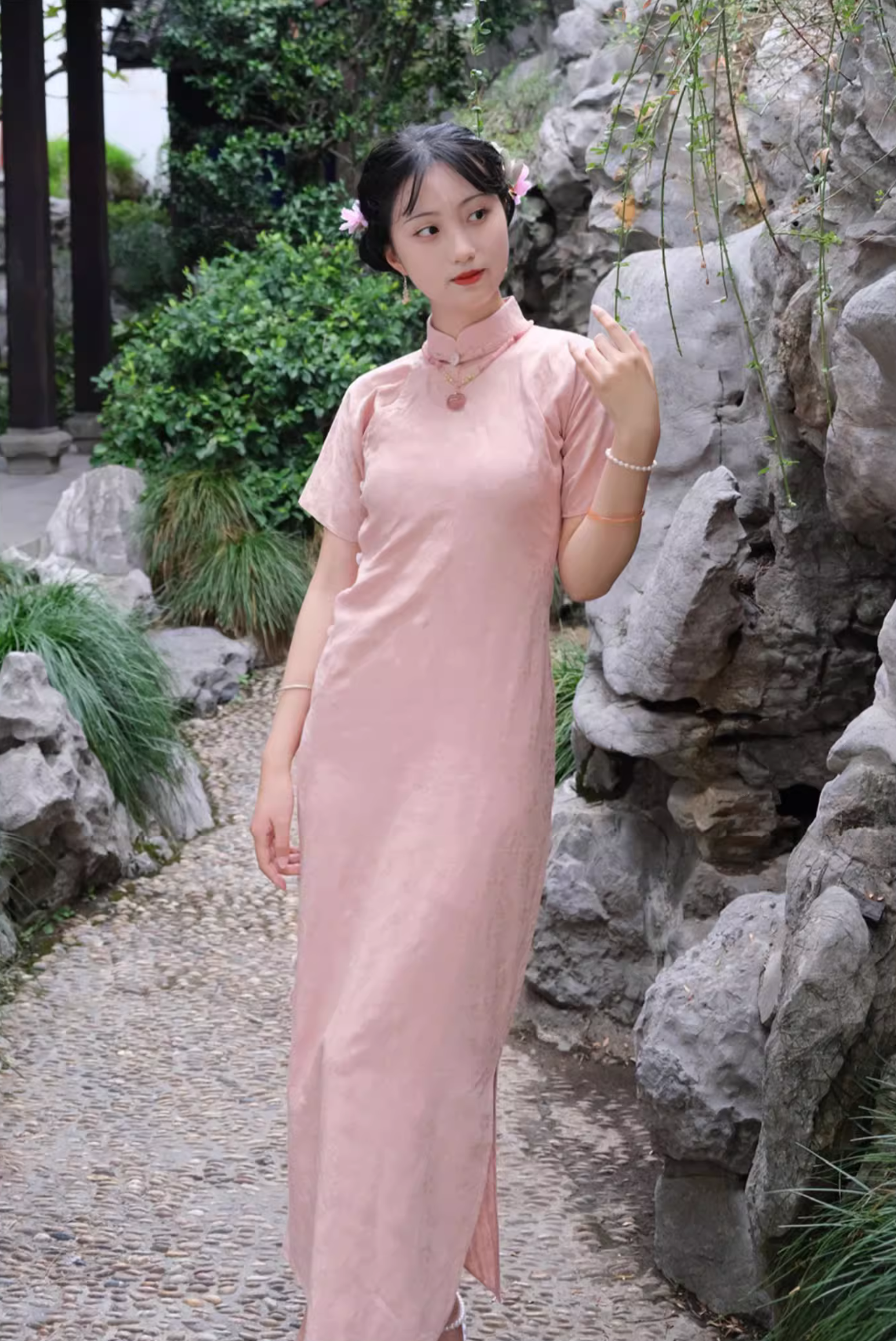 Бао Бин 刨冰 Бритый лед, 1930-е годы, чистый хлопок, летняя пастель, Ципао