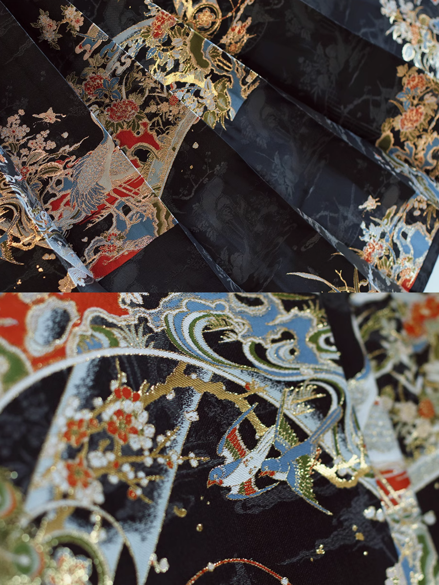 Yanzi 燕子 Golden Flowers & Auspicious Birds Middle Ming Mamian Qun