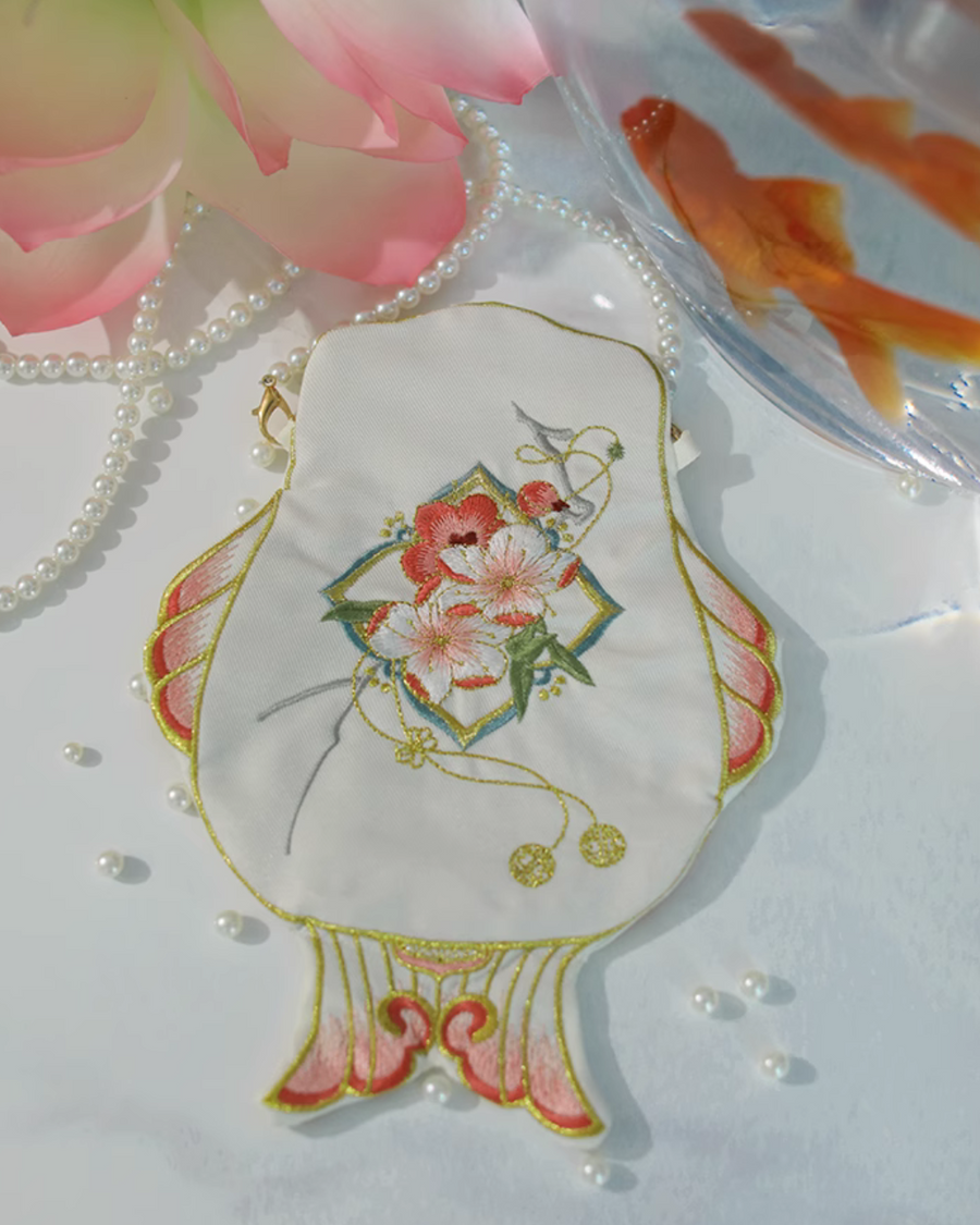 Chitang 池塘 Кошелек для телефона в пруду с золотыми рыбками