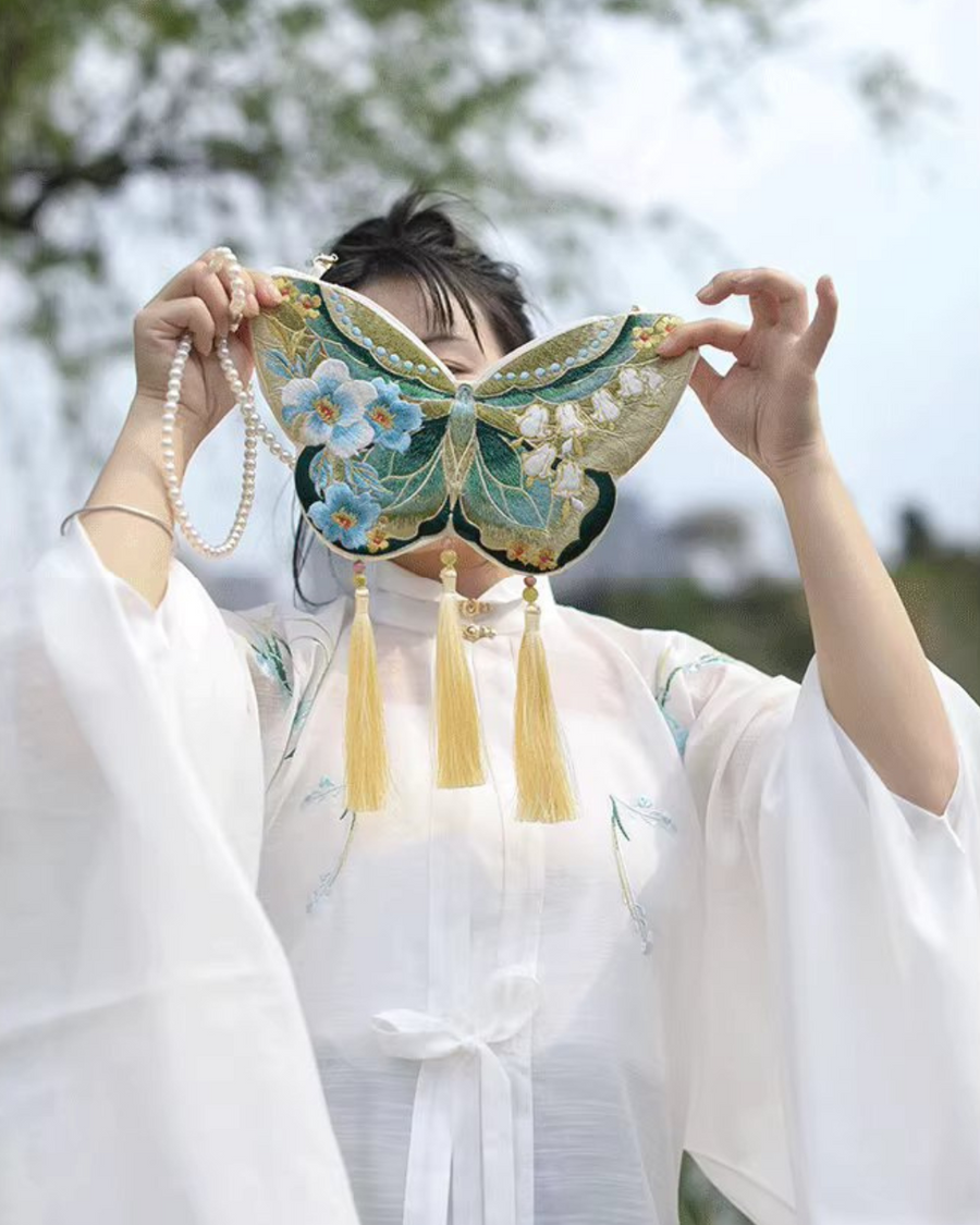 Double Papillon 双面蝴蝶 Sac à Main Réversible