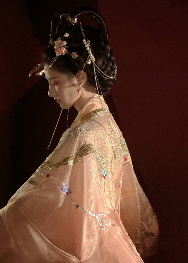 Gui Fei 贵妃 Ensemble modernisé de pivoine de la dynastie Tang Phoenix Heziqun