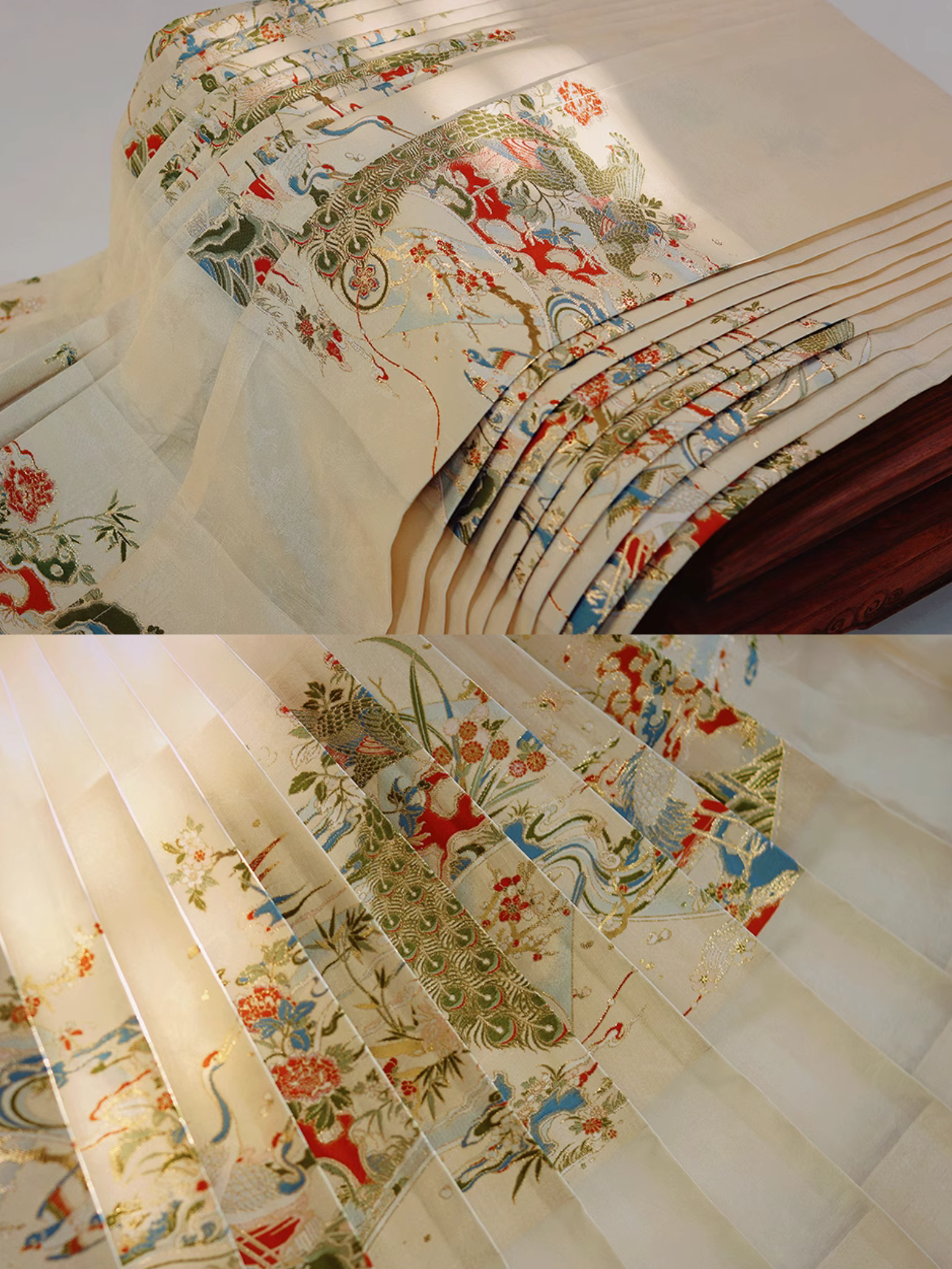 Yanzi 燕子 Golden Flowers & Auspicious Birds Middle Ming Mamian Qun