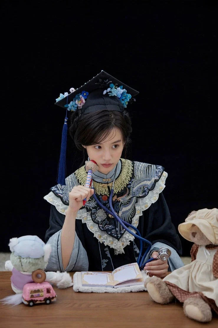 Danfeng Chaoyang 丹凤朝阳 Dawning Phoenix Индивидуальные кружевные разнообразные воротники-облака