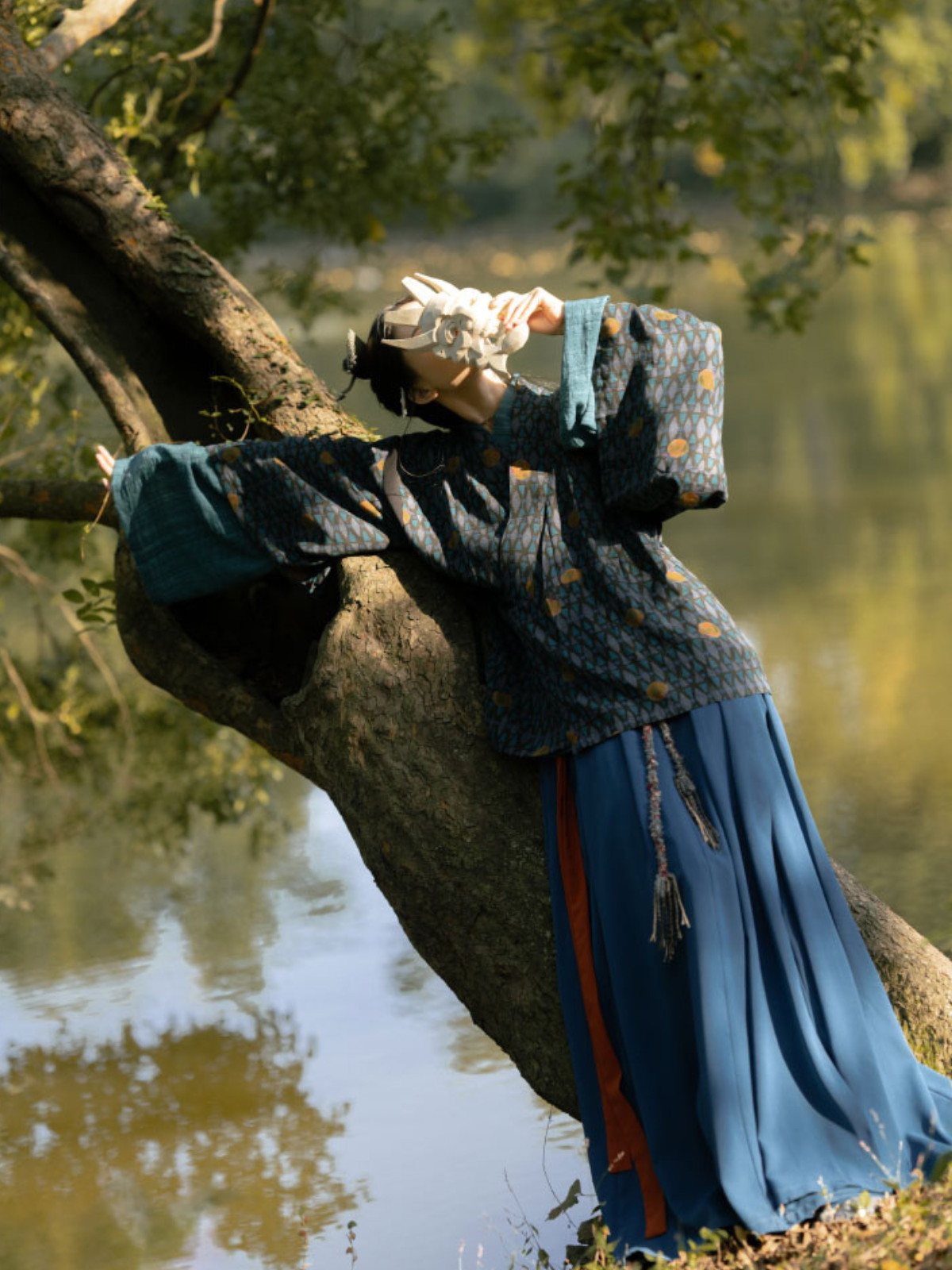 Ensemble Ruqun de restauration de la dynastie Jin Yebu 野步