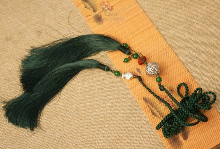 Yufu 渔夫 Рыбацкий пояс с кисточками, унисекс, аксессуар Hanfu