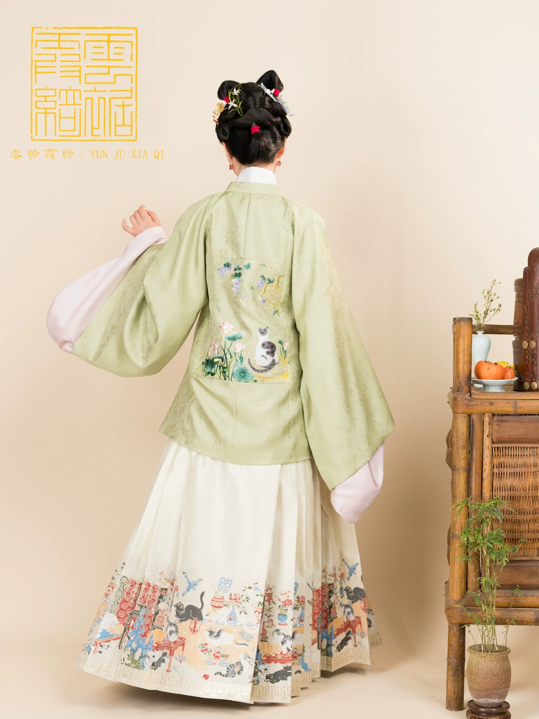 Баймао Фугуи 百猫富贵 Юбка «Сто богатых кошек»