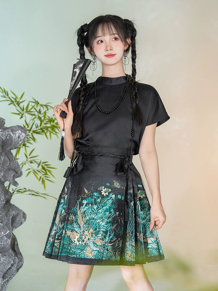 XUAN JI 玄机 Jupe courte mystérieuse en forme de visage de cheval