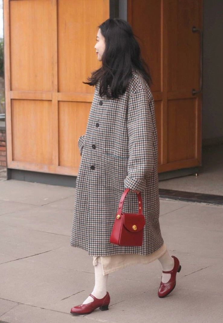 Маргарита 玛格丽特 Туфли школьницы 1920-х годов, репродукция из воловьей кожи