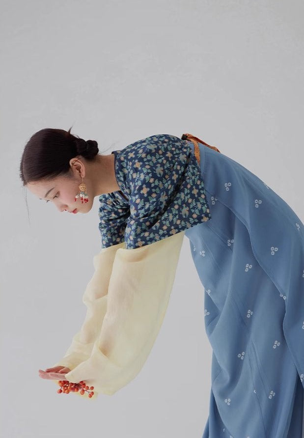 Yuan Yang 鸳鸯 Canard Mandarin Hanfu d'été de la dynastie Tang