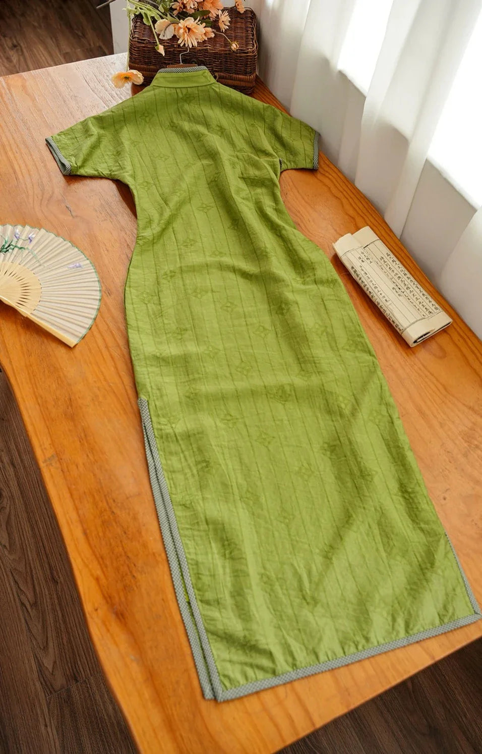 Clover 三叶草 Ежедневное лето в стиле 1930-х годов Tencel Qipao