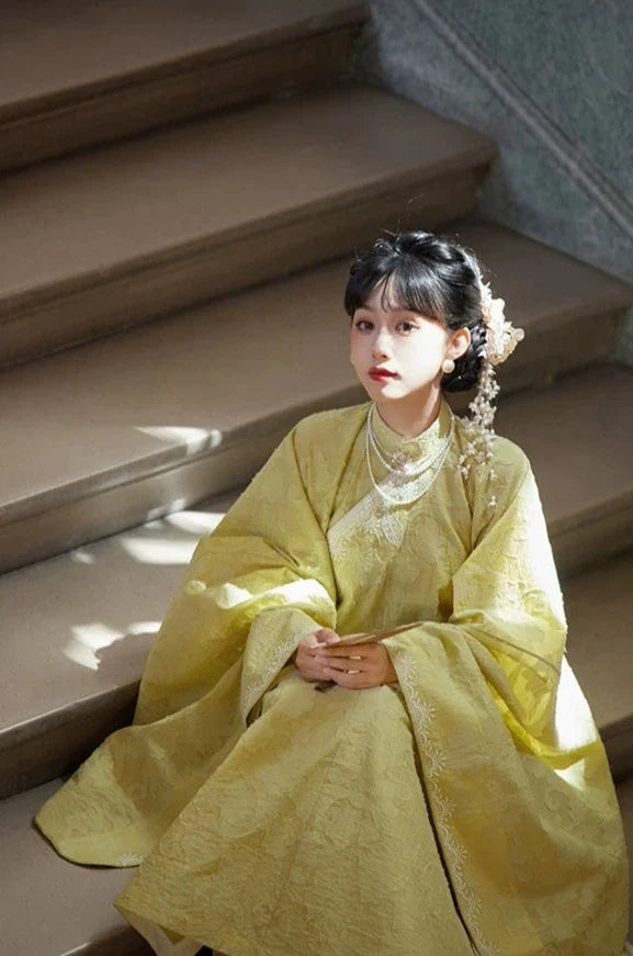 Monet 莫奈 Ensemble de col nuage en tricot modernisé de style français de la dynastie Ming