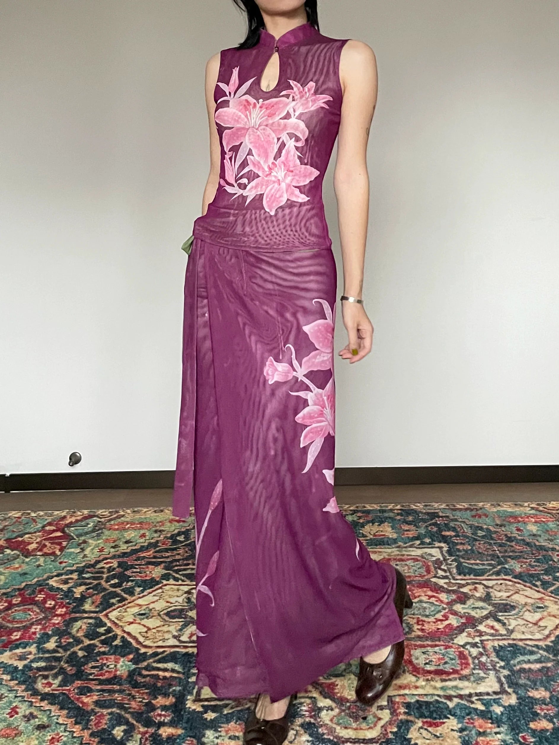 Shi Tou 湿头 Wet Head New Chinese Style Double Sided Sleeveless Qipao Top