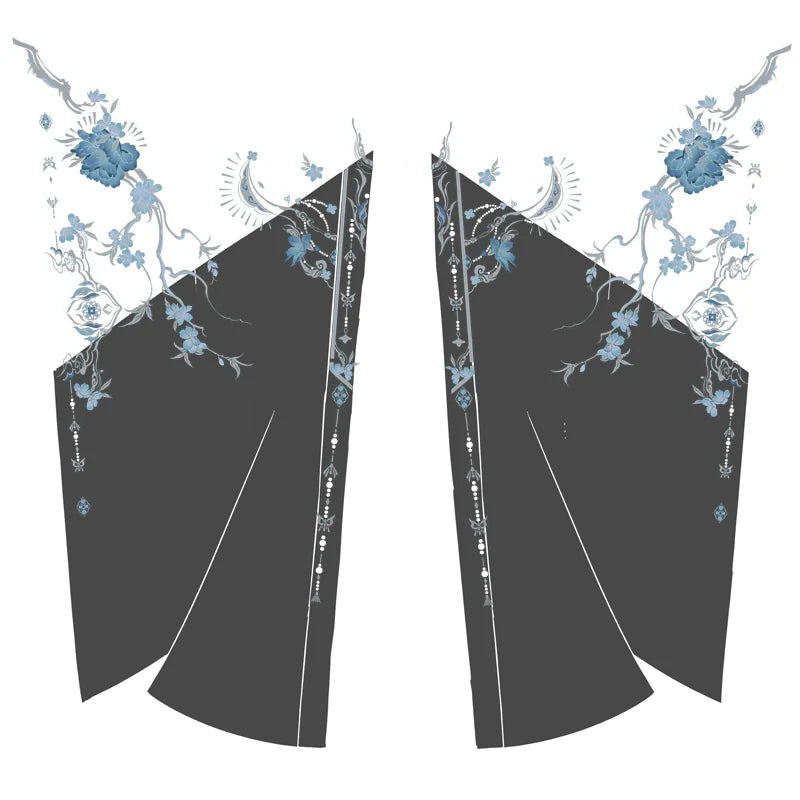 Черный пион 黑牡丹 Модернизированный набор Хэцзыцюнь Темной феи династии Тан