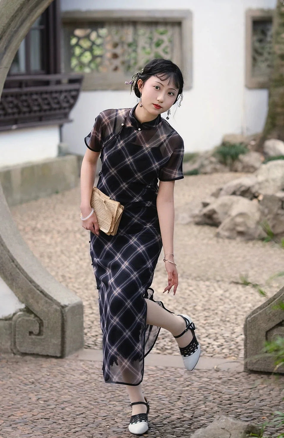 Dan Ceng 单层 Qipao pur printemps été