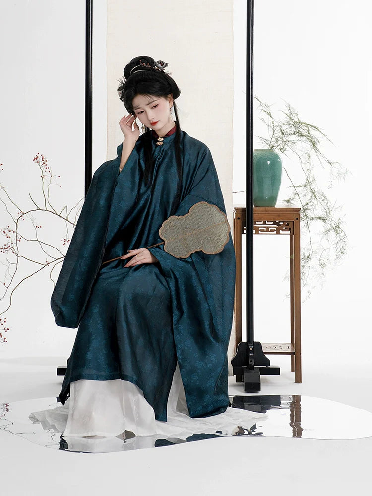 Чжэчжи Мэй 折枝梅 Рубашка со стоячим воротником династии Мин Чаншань со сломанным цветком сливы