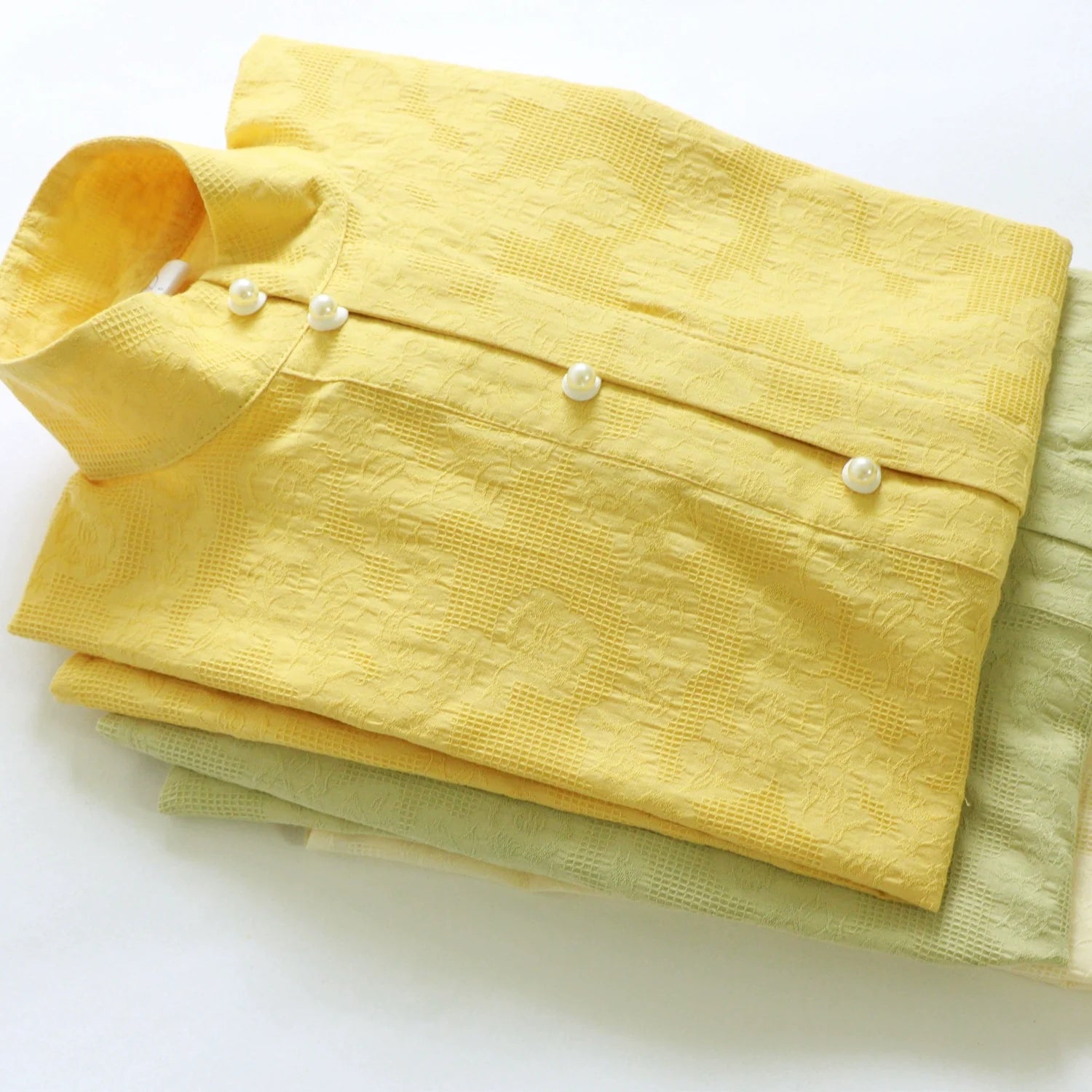 Richang 日常 Ежедневная хлопковая рубашка Liling Duijin Duanshan Ming с воротником-стойкой