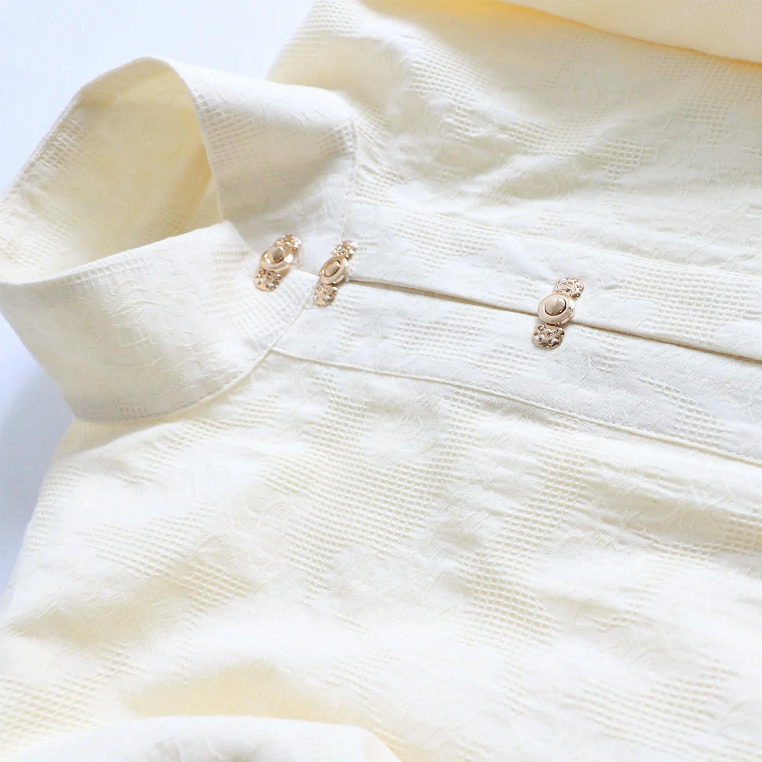 Richang 日常 Ежедневная хлопковая рубашка Liling Duijin Duanshan Ming с воротником-стойкой