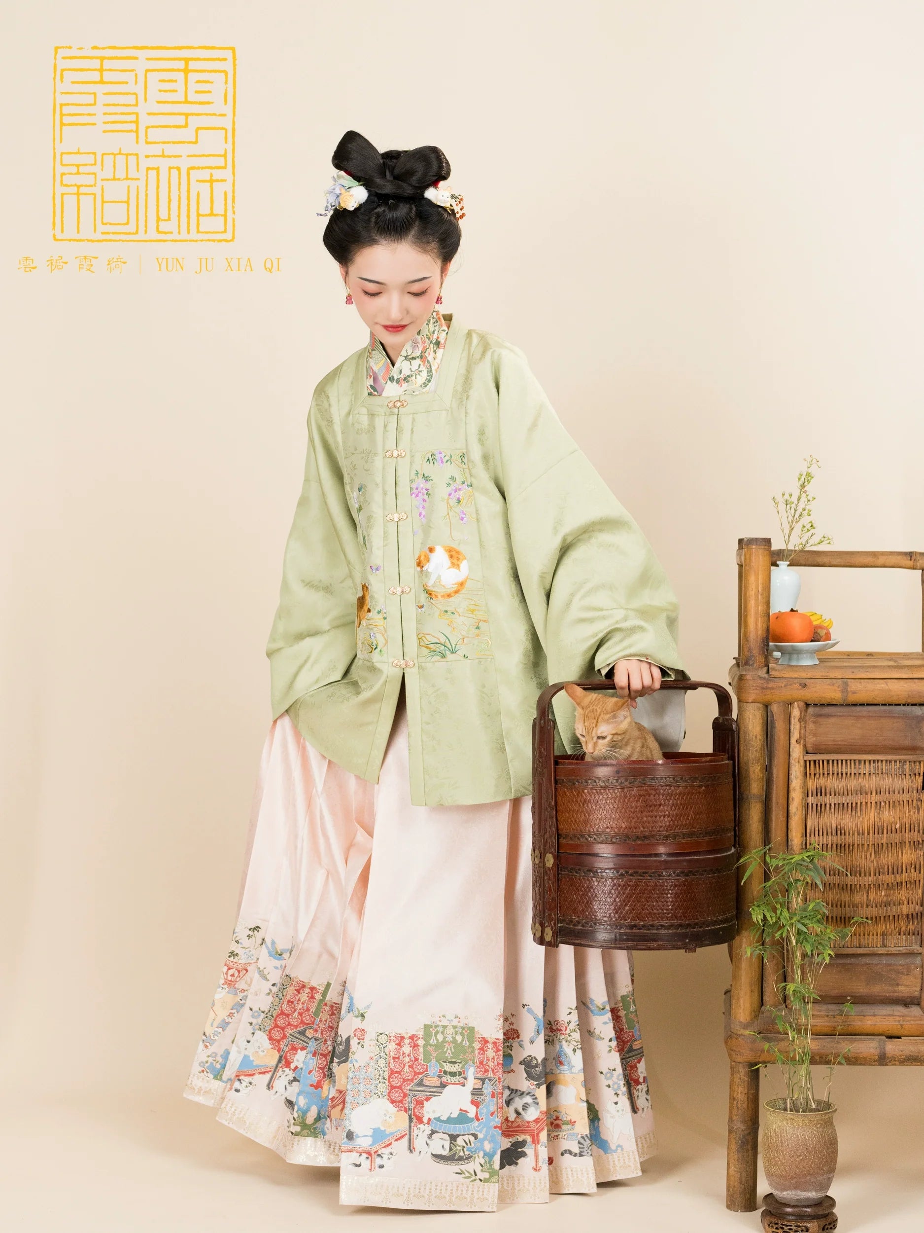 Баймао Фугуи 百猫富贵 Юбка «Сто богатых кошек»