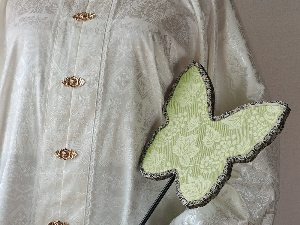 Doufu 豆腐 Tofu Ming Dynasty Атласный топ больших размеров Liling Duijin Pipa с рукавами