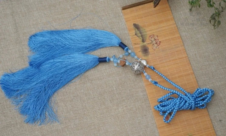 Yufu 渔夫 Рыбацкий пояс с кисточками, унисекс, аксессуар Hanfu