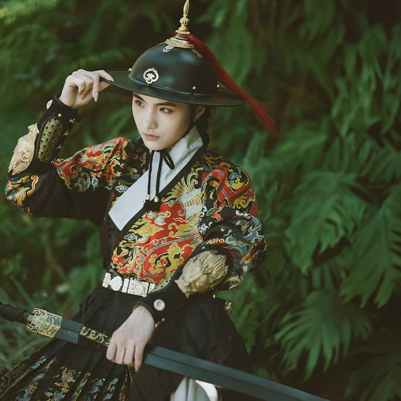 Мужской халат унисекс Dao 刀 Sword Ming Dynasty Feiyufu Tieli Warrior's Robe