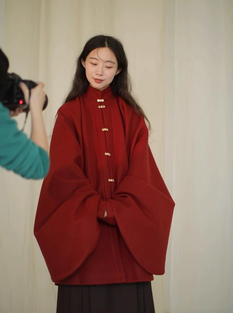 Feng Lin 枫林 Veste Ming modernisée Maple Forest et ensemble Mamian facile à porter