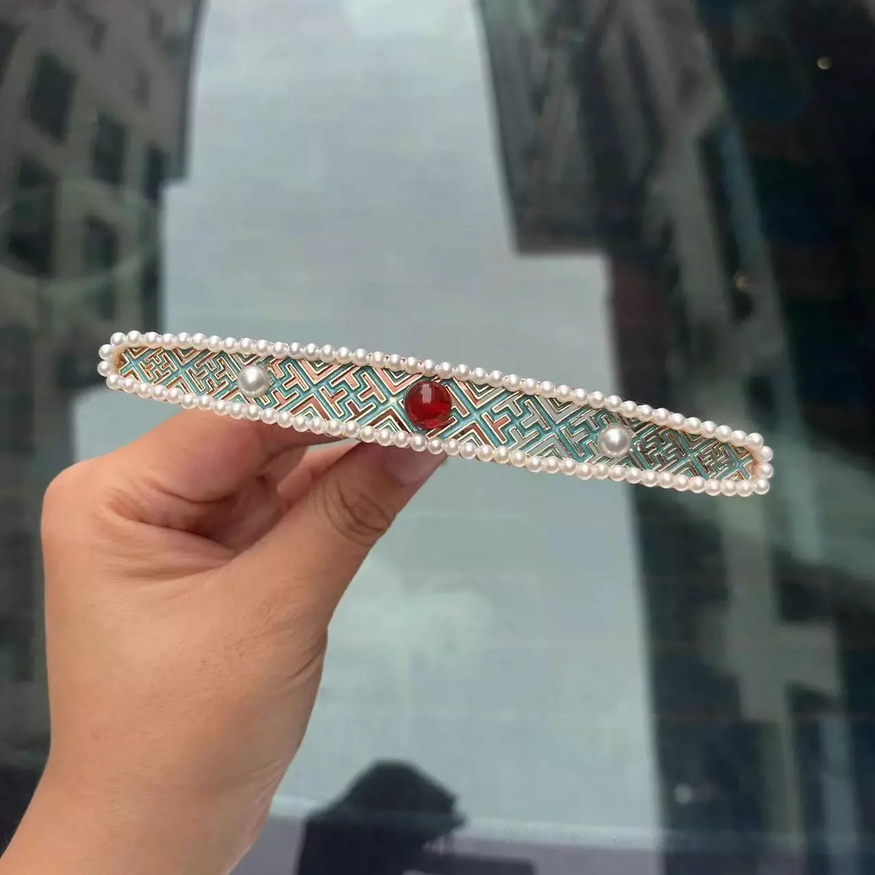 Набор заколок для волос Frost 霜 Ming Dynasty с бирюзой и фениксом