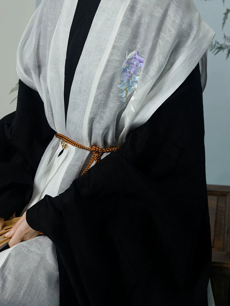 Pine & Snow 有松雪 Ensemble Bijia Aoqun brodé de la fin de la dynastie Ming