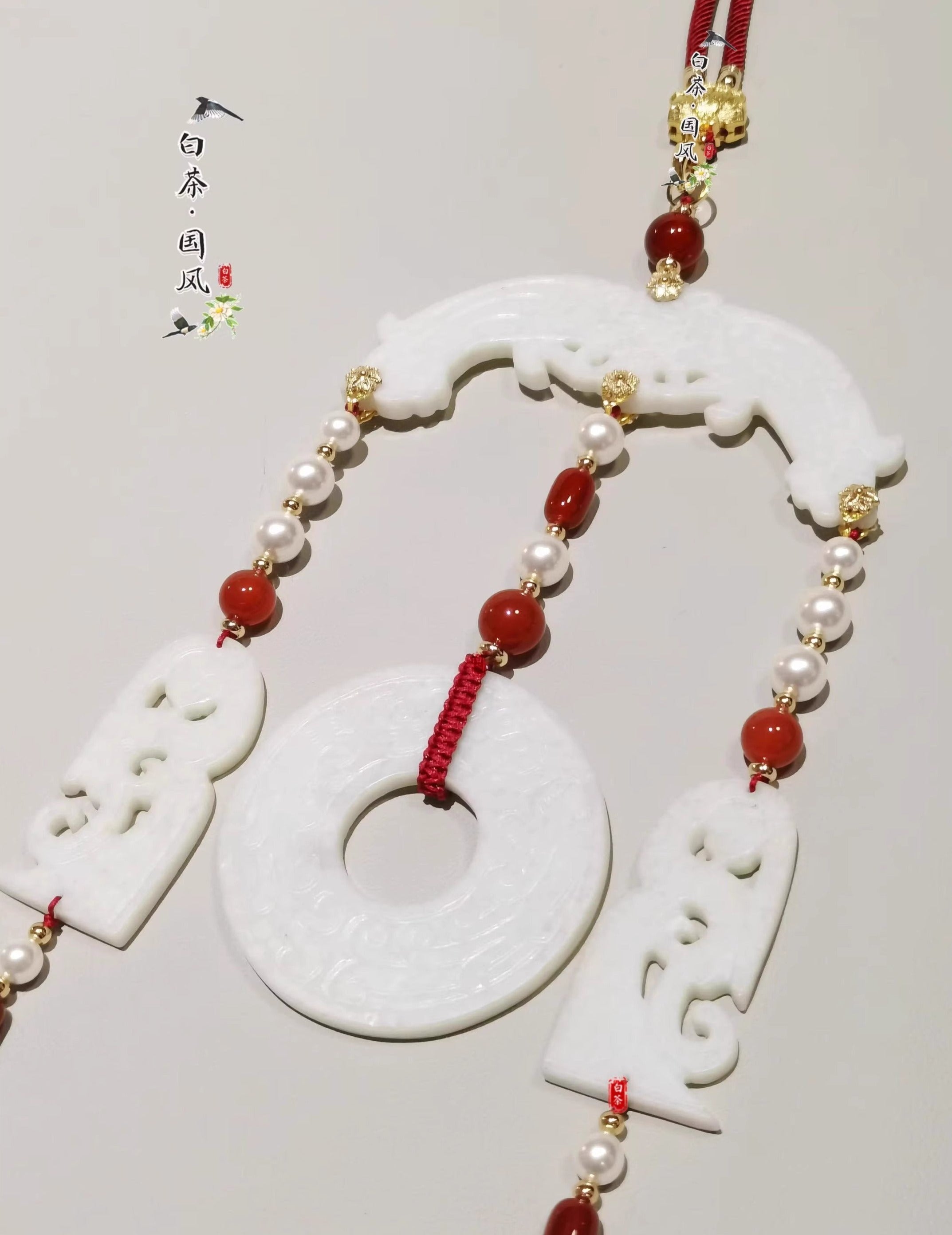 Wu Ren 舞人 Little Dancers Qin & Han Dynasty Unisex Yupei Нефритовый поясной кулон