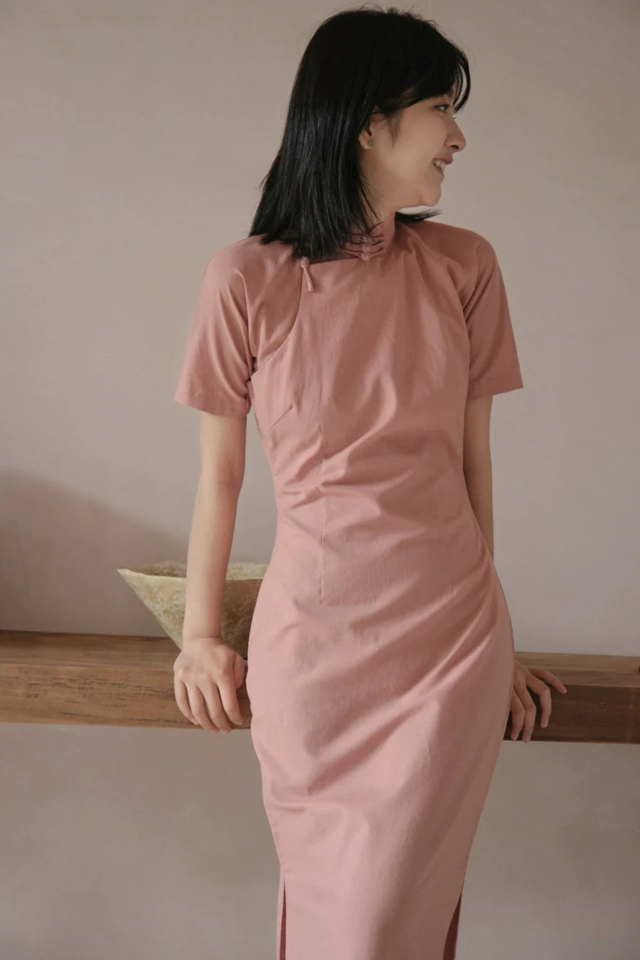 Оуэ 藕荷 Растение Рами Бледный Лотос Daily Qipao