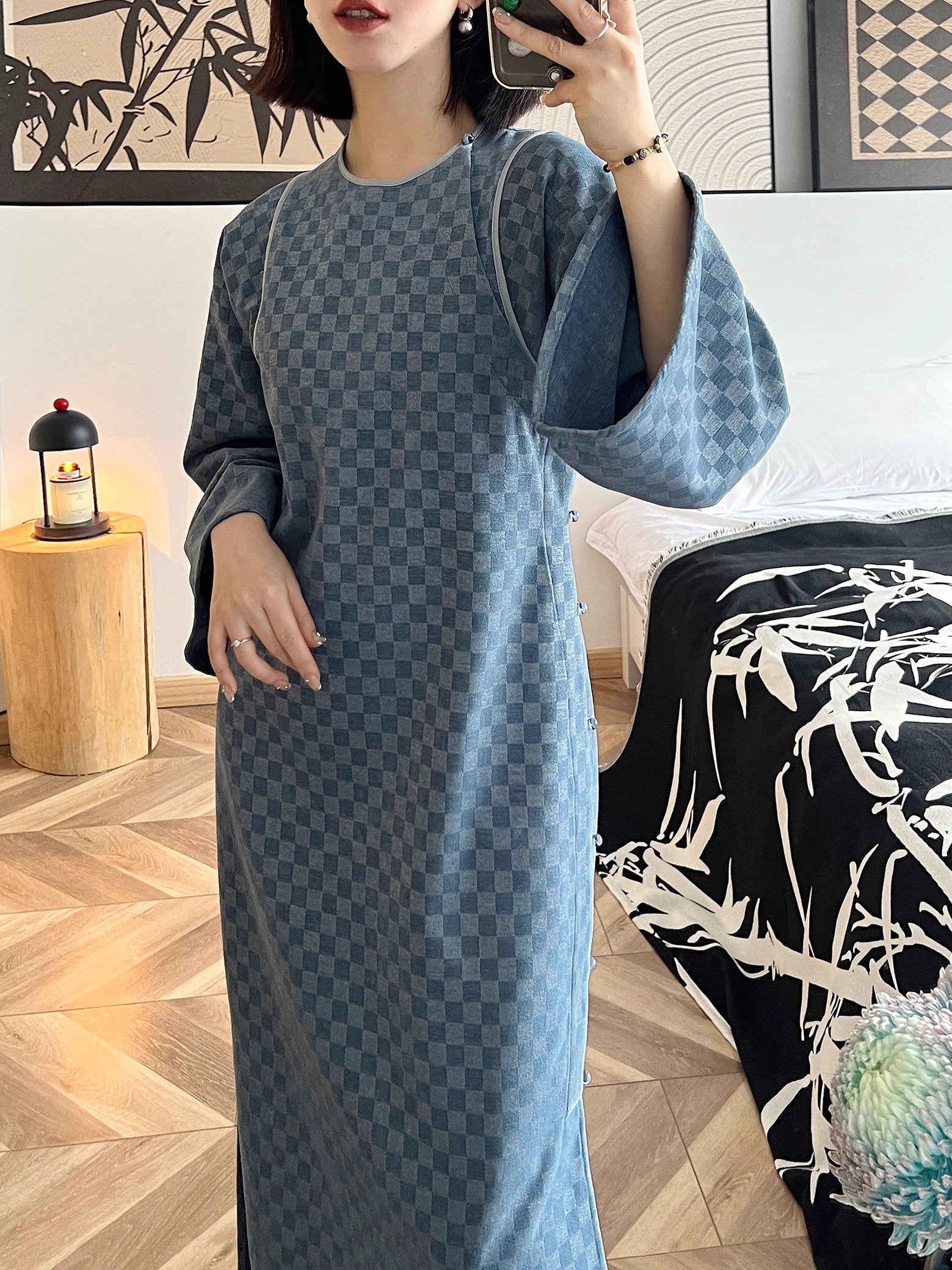 Пять благословений 五福临门 Модернизированный комплект жилета Ципао и Мацзя 1910-х годов