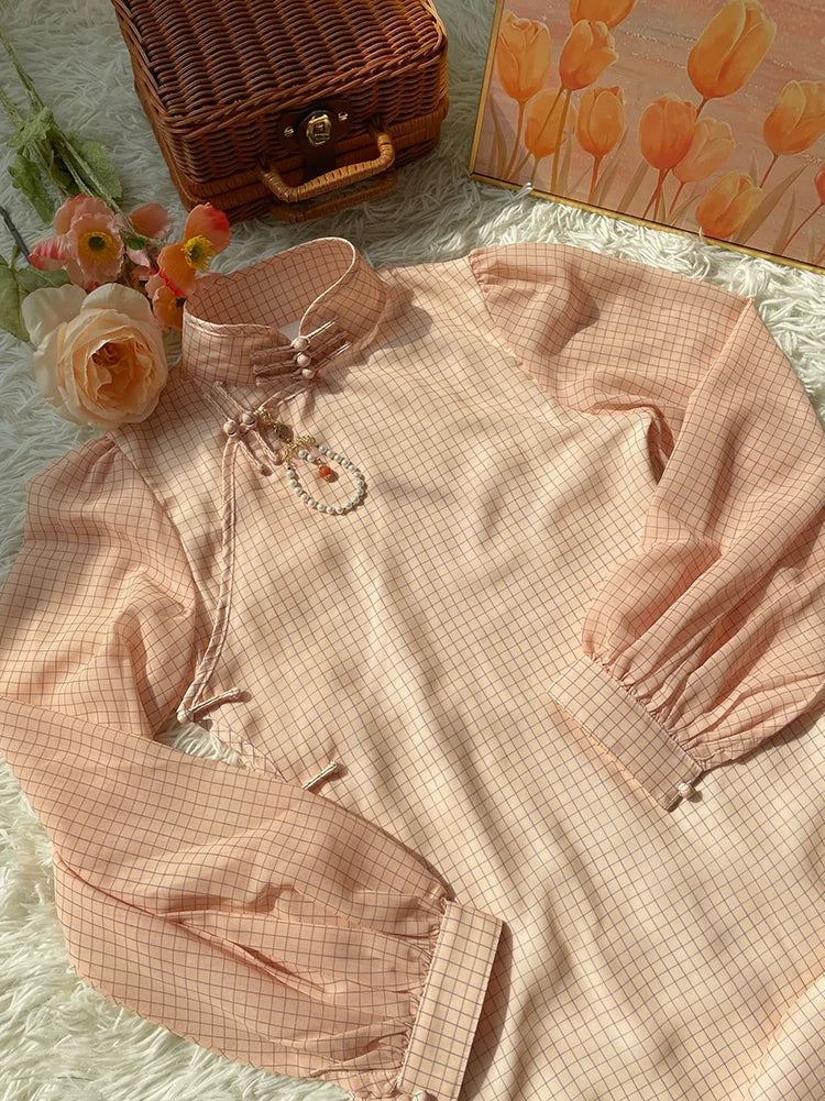 Shu Ci 书辞 Ципао с рукавом-фонариком на каждый день, мазок кистью, 1930-е годы