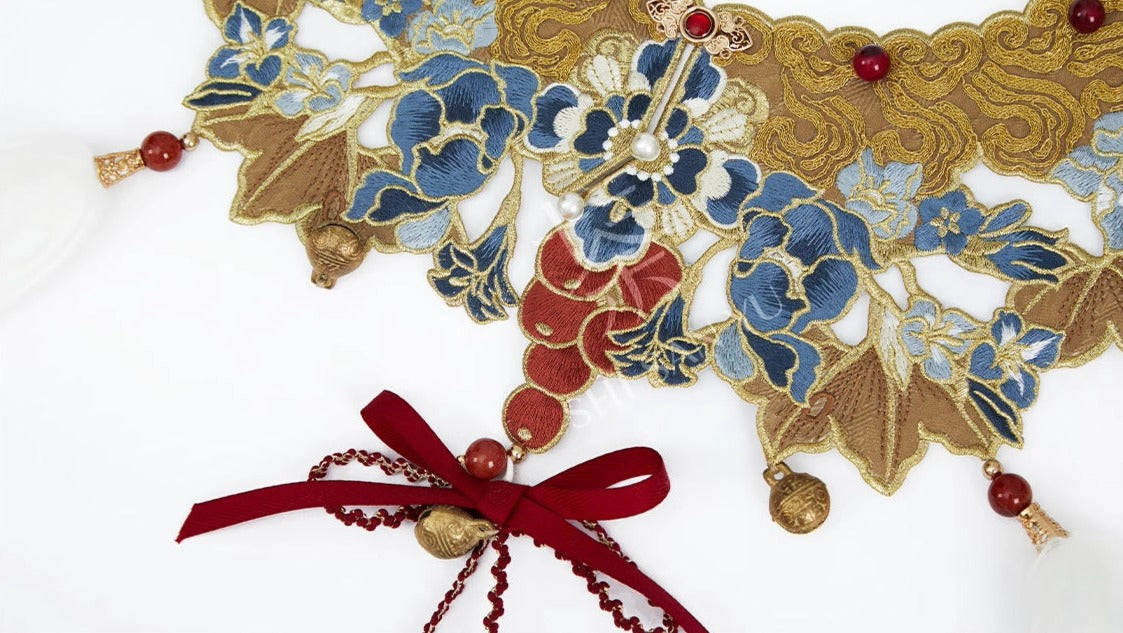 Цзюяо Цзиньчжи 九曜金枝 Золотая ветвь династии Мин Цзяолин Аокюнь Набор облачных ошейников