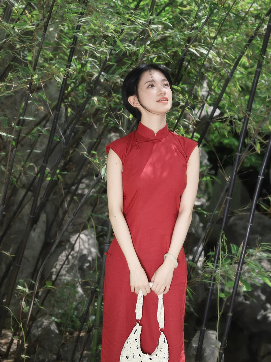 Хун Доу 红豆 Красная фасоль, Рами, 1930-е годы, Ципао с короткими рукавами и рукавами