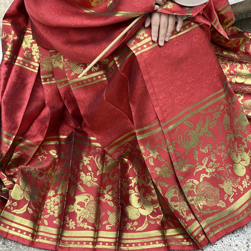 Taozi 桃子 Персиковая юбка Ming Dynasty размера плюс