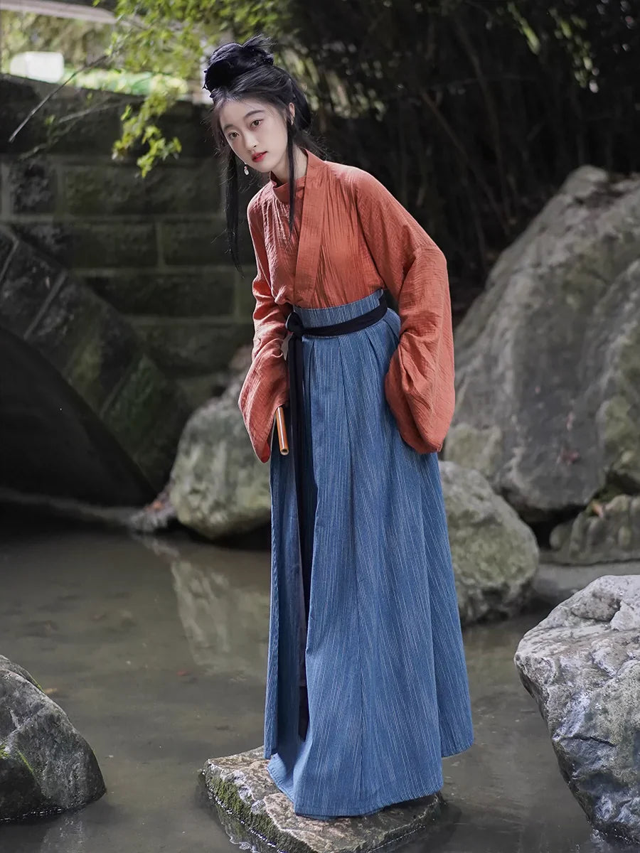 Xishan Wai 西山外 Beyond Mountains Модернизированный хлопковый комплект унисекс Ruqun Wei Jin