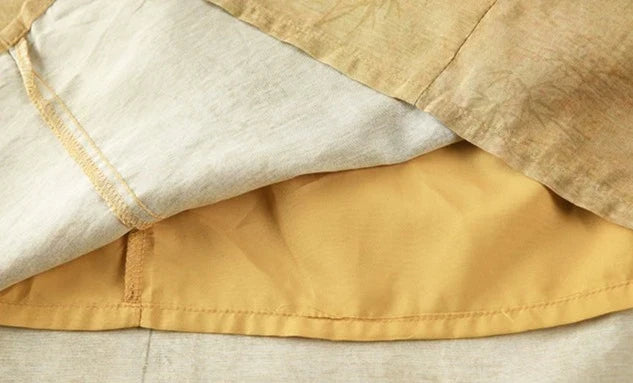 Feng Mi 蜂蜜 Медовый модернизированный бамбуковый ципао больших размеров в стиле ретро