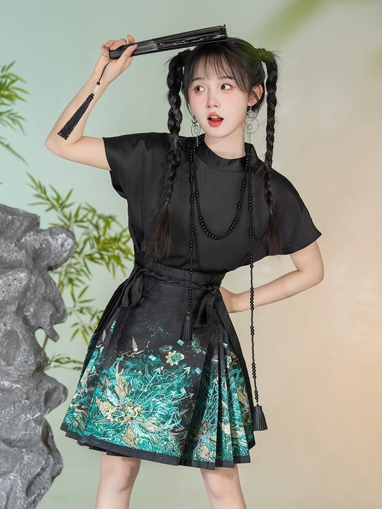 XUAN JI 玄机 Jupe courte mystérieuse en forme de visage de cheval