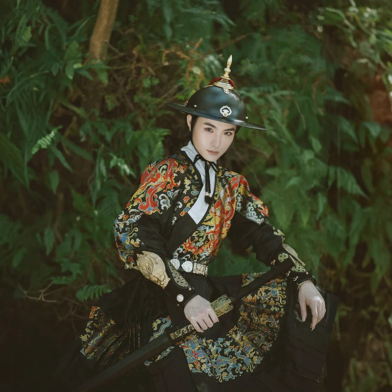 Мужской халат унисекс Dao 刀 Sword Ming Dynasty Feiyufu Tieli Warrior's Robe
